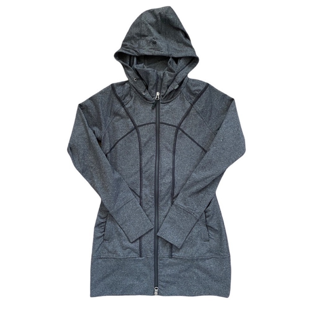Athleta Rishi Navy Zip-Up Sweatshirt Size XL